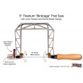KC  Titanium  BC 5" Fret Saw Lever Tension and Swivel Blade.