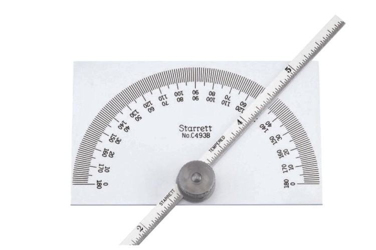 Starrett Protractor and Depth Gauge